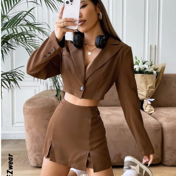 SHEIN Jackets & Blazers - Blazer Set Skirt size XS